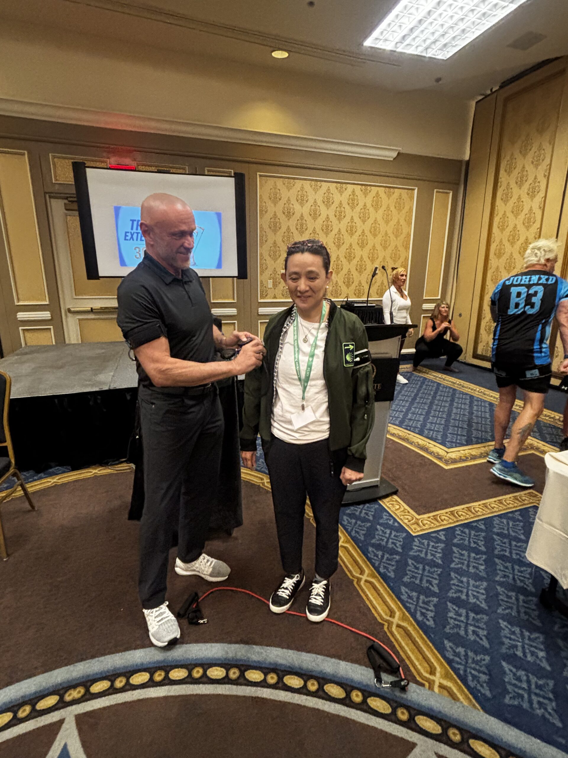 Hands-on blood flow restriction training demonstration